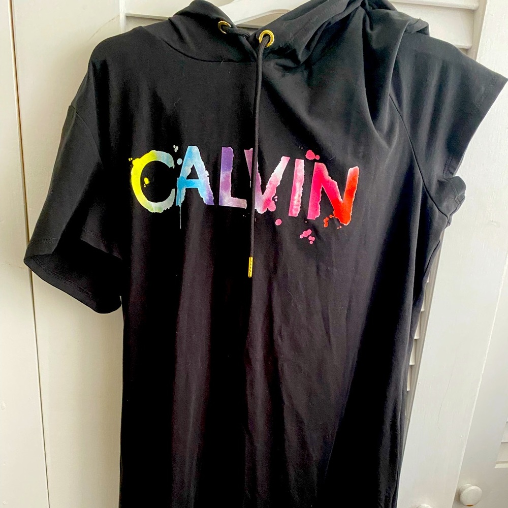 New Calvin Klein hooded dress